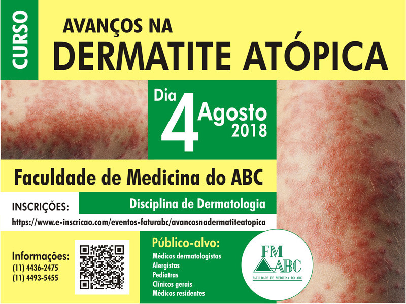 Medicina ABC Organiza Curso De Atualização Em Dermatite Atópica